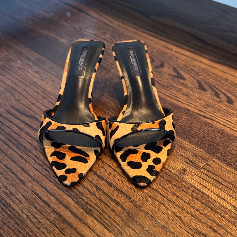 Tony Bianco Leopard Print Heels